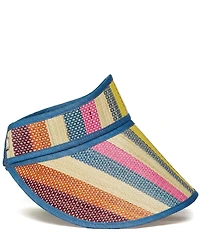 Lorna Murray Nassau Woven Sunshine Straw Sun Visor