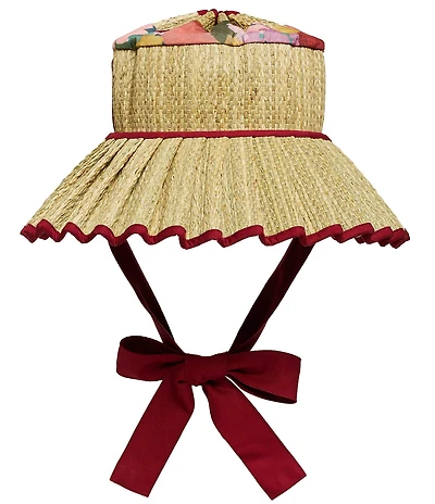 Lorna Murray Palace Garden Ravello Maxi Pleated Tie Sun Hat