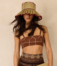 Lorna Murray Palace Garden Ravello Maxi Pleated Tie Sun Hat