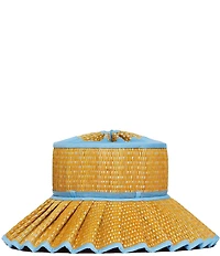 Lorna Murray Sea Scape Capri Play Pleated Tie Sun Hat