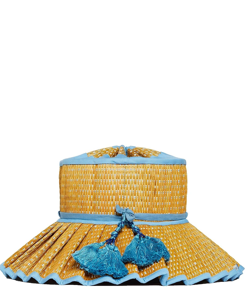 Lorna Murray Sea Scape Capri Play Pleated Tie Sun Hat