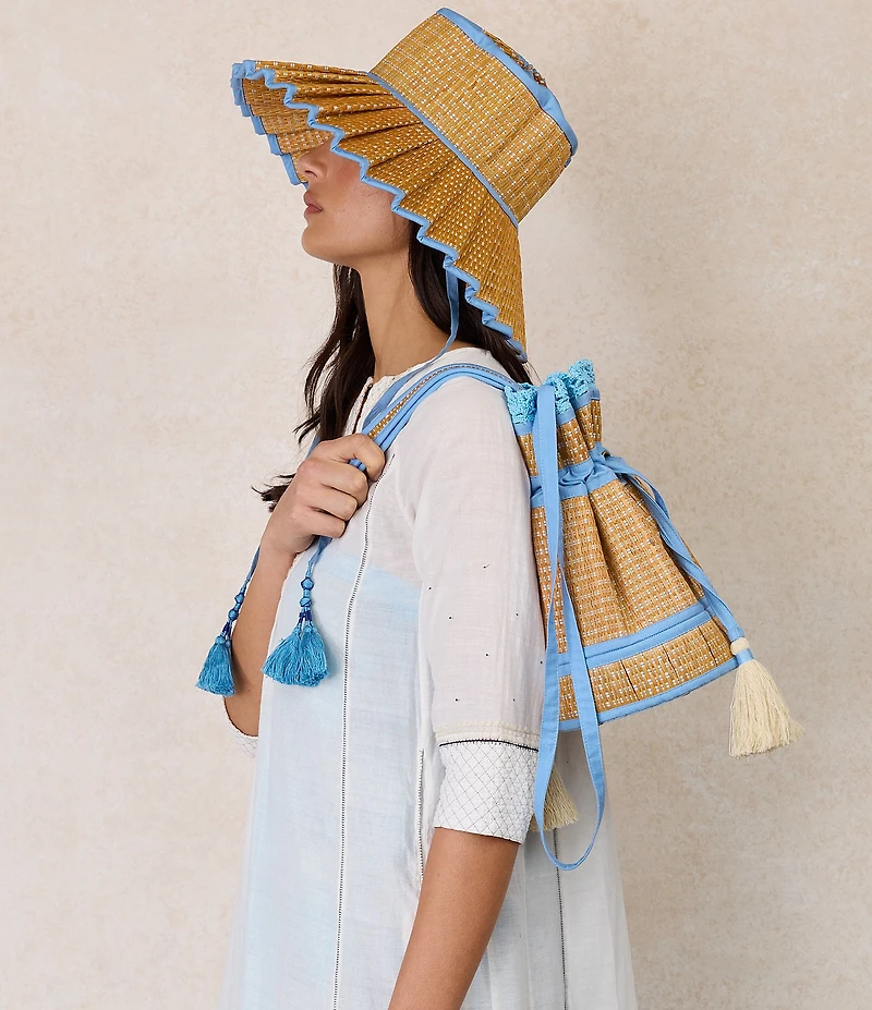Lorna Murray Sea Scape Garden Mini Leisure Drawstring Bucket Bag