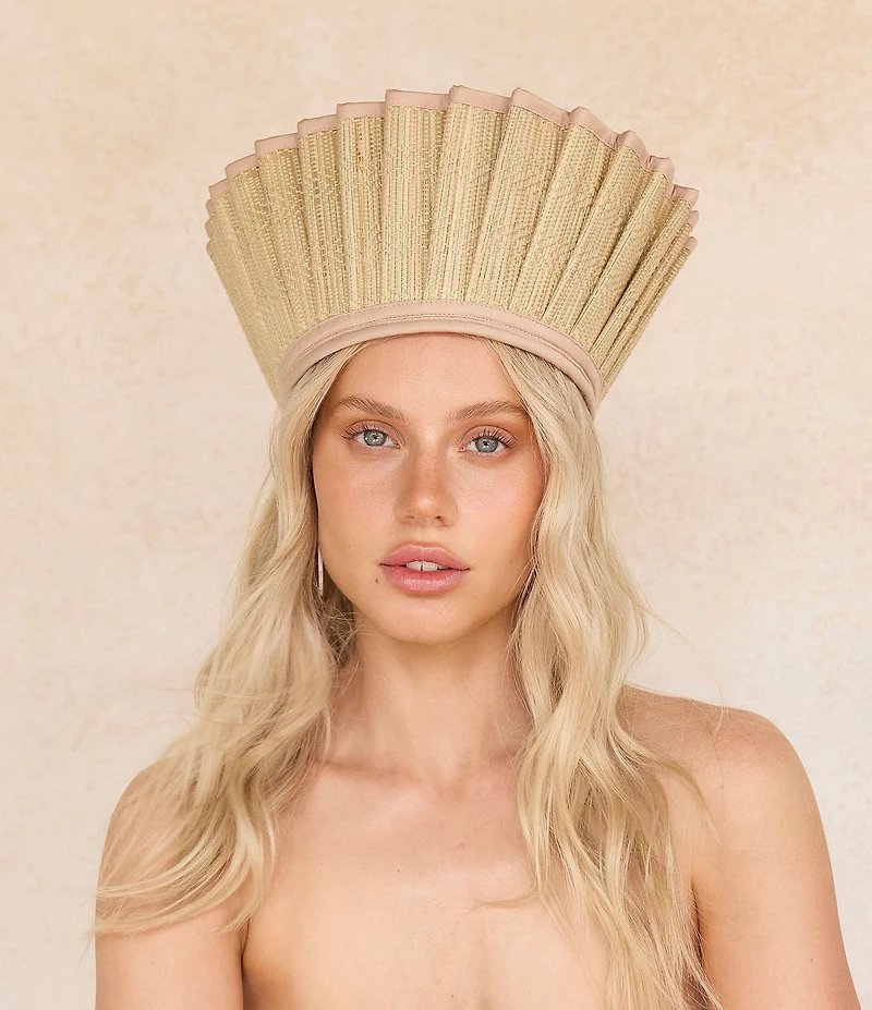 Lorna Murray Sumatra Capri Maxi Pleated Sun Hat