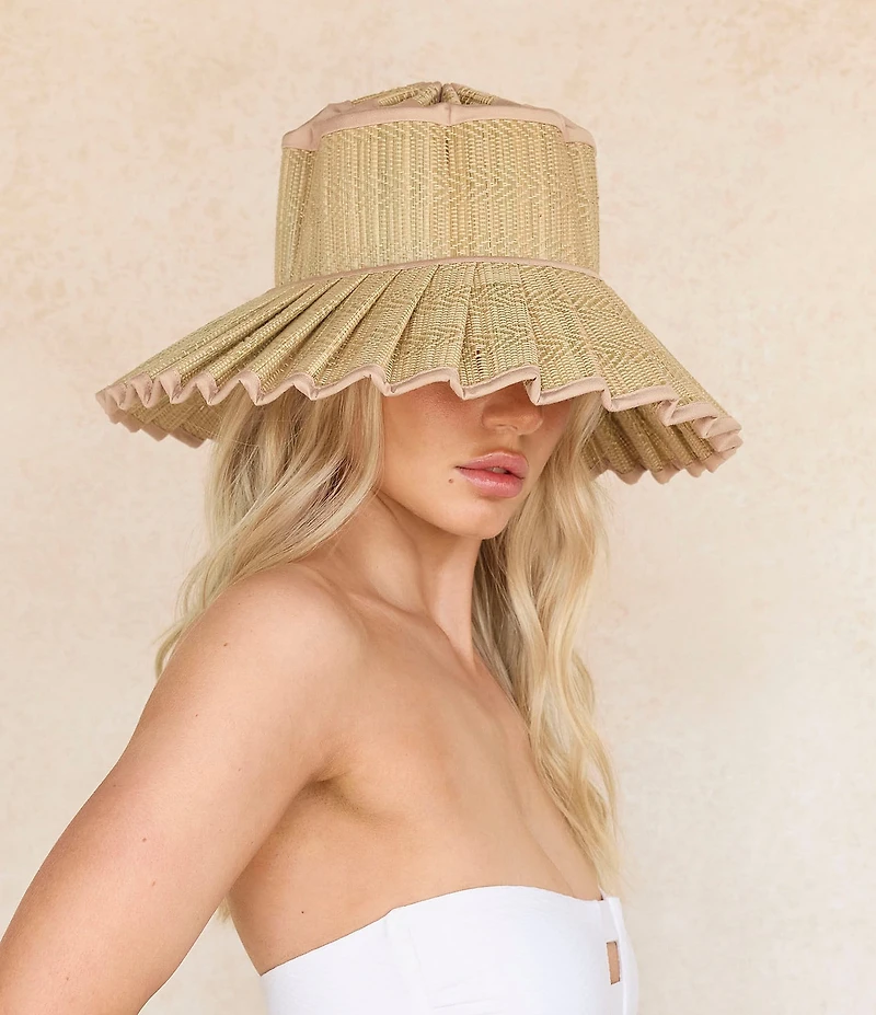 Lorna Murray Sumatra Capri Maxi Pleated Sun Hat