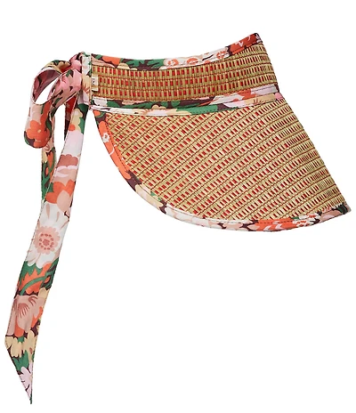 Lorna Murray Summer Forever Floral Heidelberg Straw Sun Visor