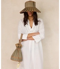 Lorna Murray Surfers Paradise Island Capri Maxi Pleated Sun Hat