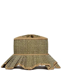 Lorna Murray Surfers Paradise Island Dolomites Pleated Straw Tie Sun Hat