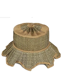 Lorna Murray Surfers Paradise Island Dolomites Pleated Straw Tie Sun Hat