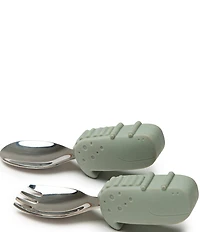 LouLou Lollipop Baby Learning Alligator Utensils Set