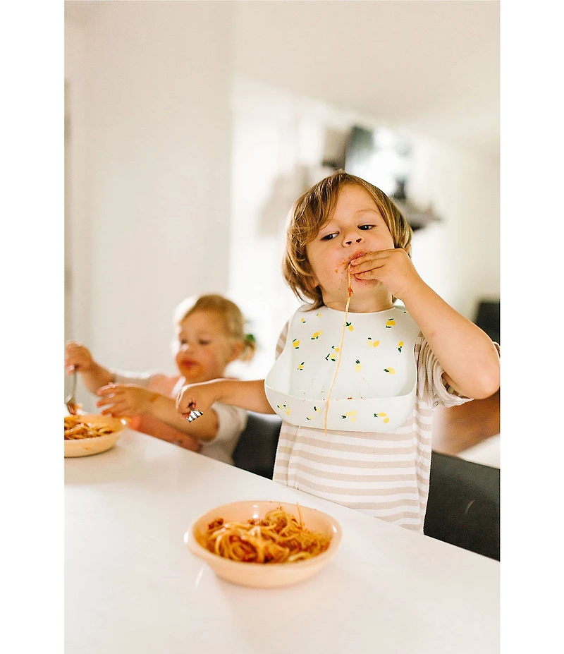 Loulou Lollipop Baby Silicone Lemon Print Bib