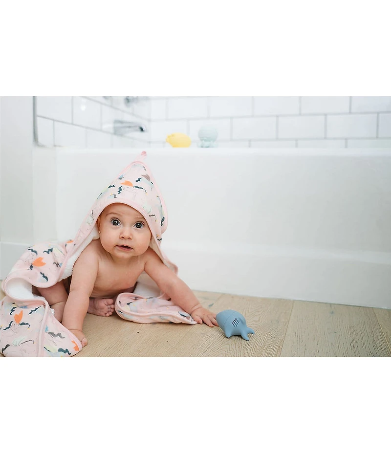 Loulou Lollipop Baby Unicorn Stars Hooded Towel Set