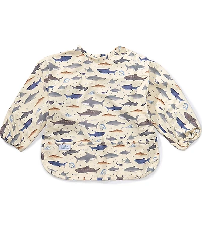 Loulou Lollipop Babys Long Sleeve Shark Bib