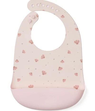 LouLou Lollipop Printed Seashells Silicone Bib
