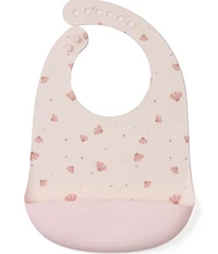 LouLou Lollipop Printed Seashells Silicone Bib
