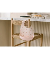 LouLou Lollipop Printed Seashells Silicone Bib