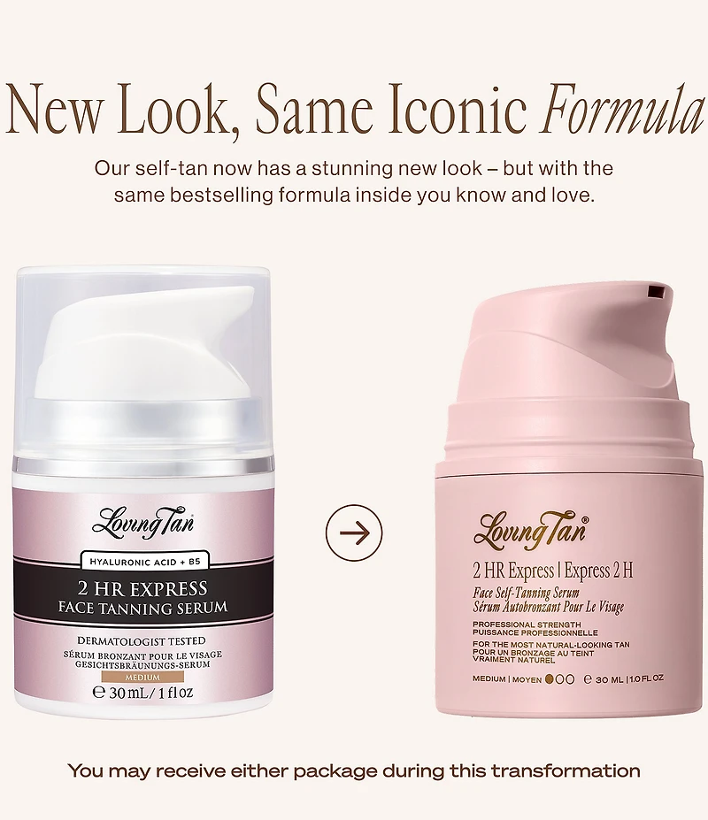 Loving Tan 2 Hour Express Face Self-Tanning Serum