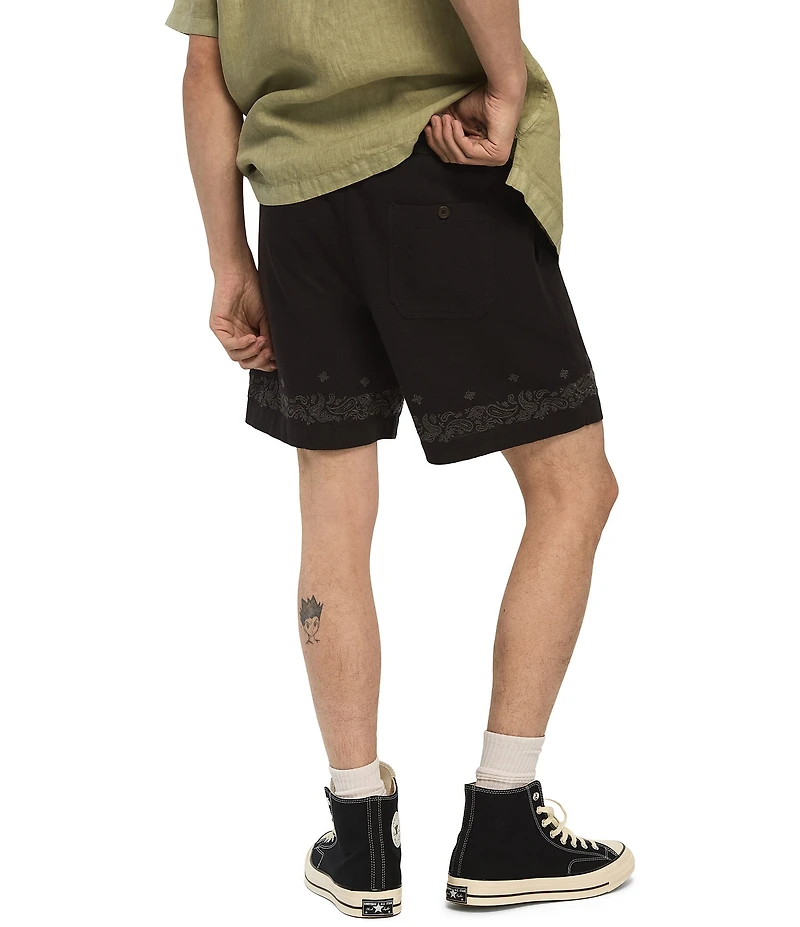 Lucky Brand Bandana Print 7#double; Inseam Shorts