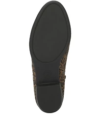 Lucky Brand Basel Blurred Leopard Suede Block Heel Booties