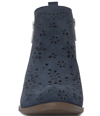 Lucky Brand Basel Perforated Block Heel Booties