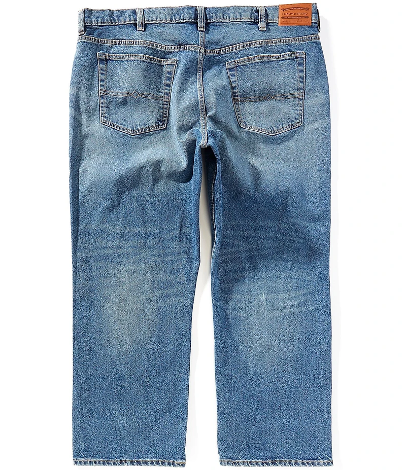 Lucky Brand Big & Tall Relaxed Fit Straight Langham Wash Stretch Denim Jeans