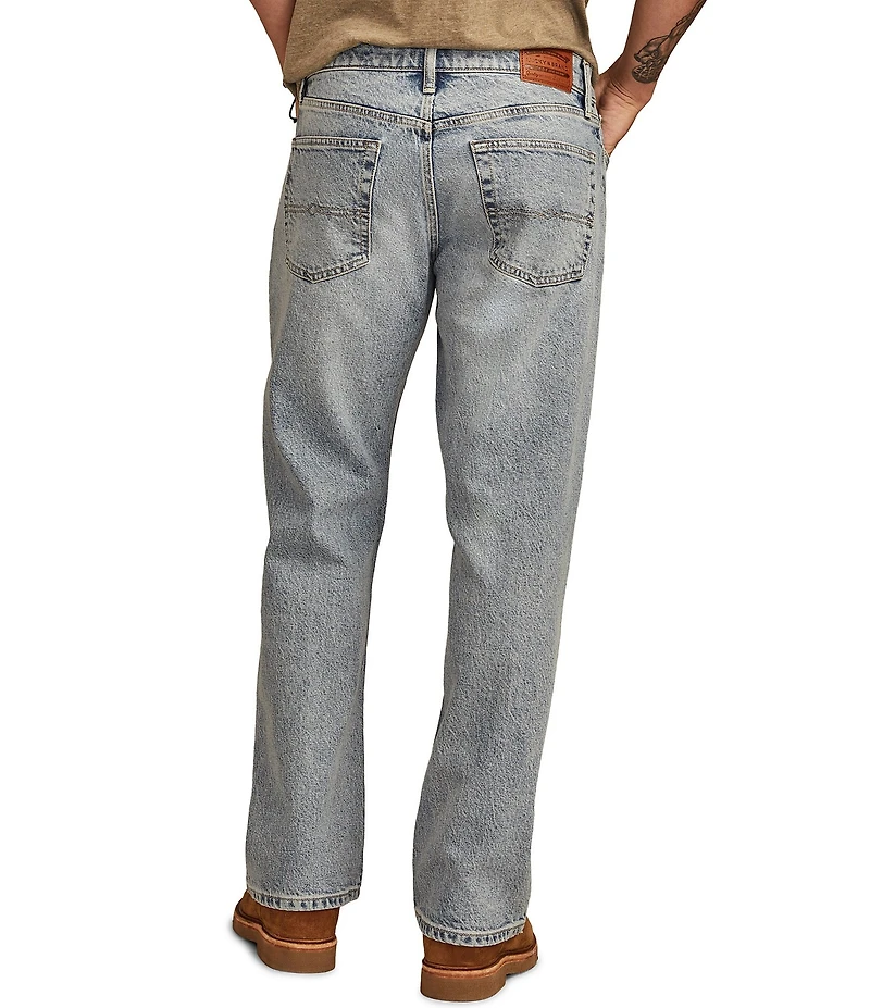 Lucky Brand Big & Tall Relaxed Fit Straight Monaco Wash Stretch Denim Jeans