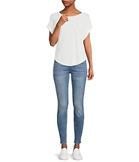 Lucky Brand Ava Button Fly Ankle Skinny Jeans