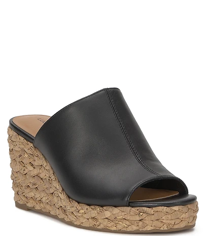 Lucky Brand Cabriah Espadrille Braided Cork Wedge Slide Sandals