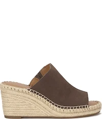 Lucky Brand Cabriah Suede Espadrille Wedge Slide Sandals