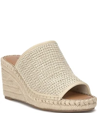 Lucky Brand Cabriah Woven Espadrille Wedge Slide Sandals