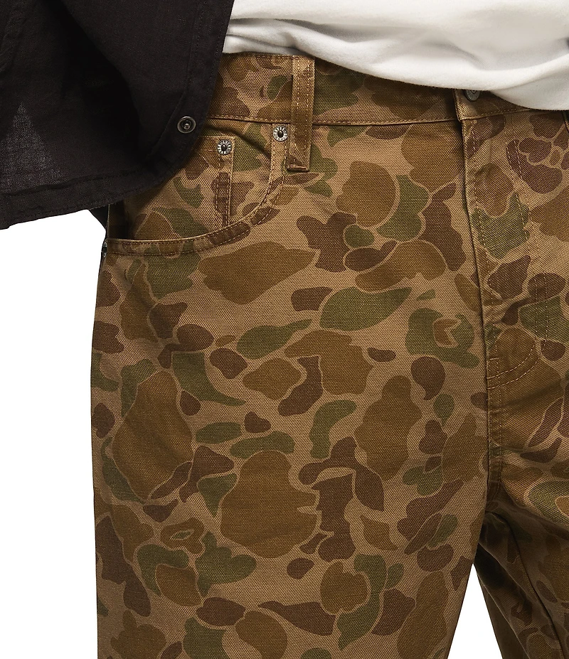 Lucky Brand Camouflage Printed 10#double; Inseam Canvas Shorts