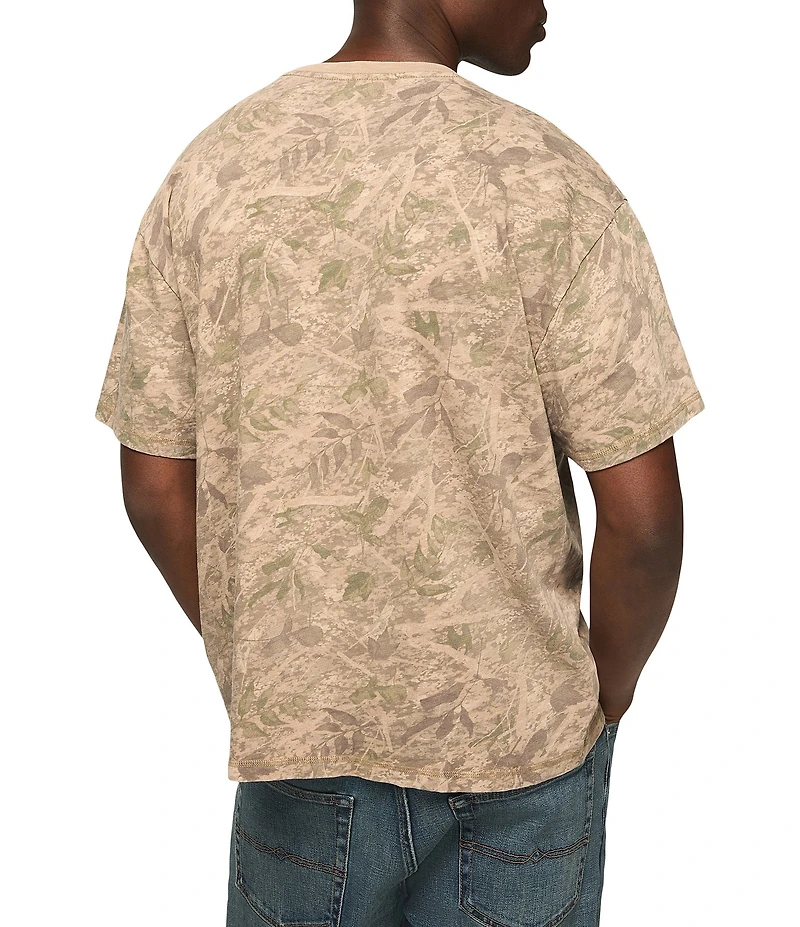 Lucky Brand Camouflage Printed Short Sleeve T-Shirt