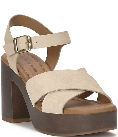 Lucky Brand Carsen Cross Strap Platform Sandals