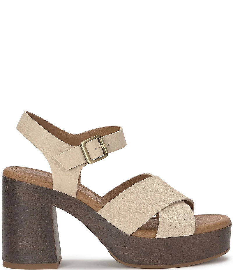 Lucky Brand Carsen Cross Strap Platform Sandals