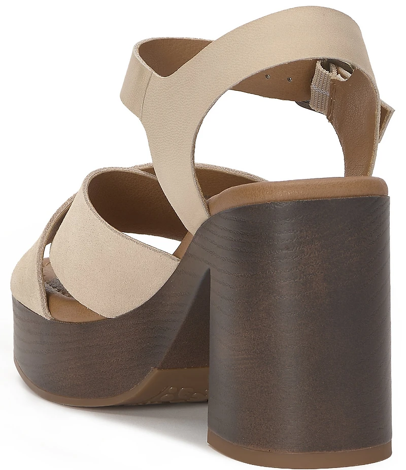 Lucky Brand Carsen Cross Strap Platform Sandals