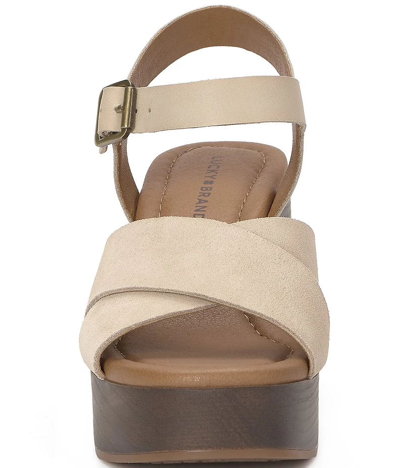 Lucky Brand Carsen Cross Strap Platform Sandals
