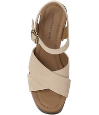 Lucky Brand Carsen Cross Strap Platform Sandals