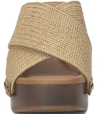 Lucky Brand Casyna Cross Strap Studded Heel Slide Sandals