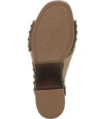 Lucky Brand Casyna Cross Strap Studded Heel Slide Sandals