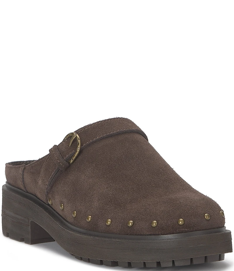 Lucky Brand Caytina Suede Studded Clogs