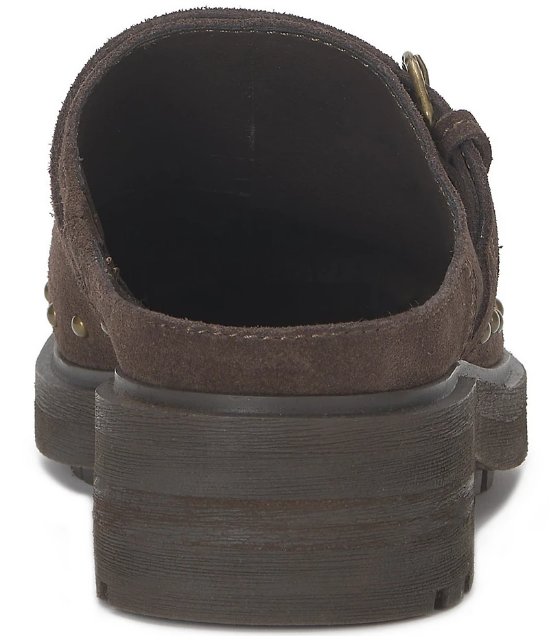 Lucky Brand Caytina Suede Studded Clogs
