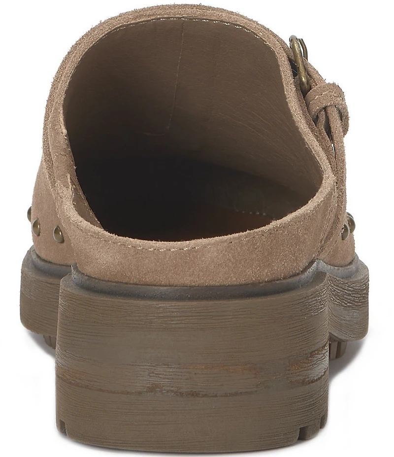 Lucky Brand Caytina Suede Studded Clogs