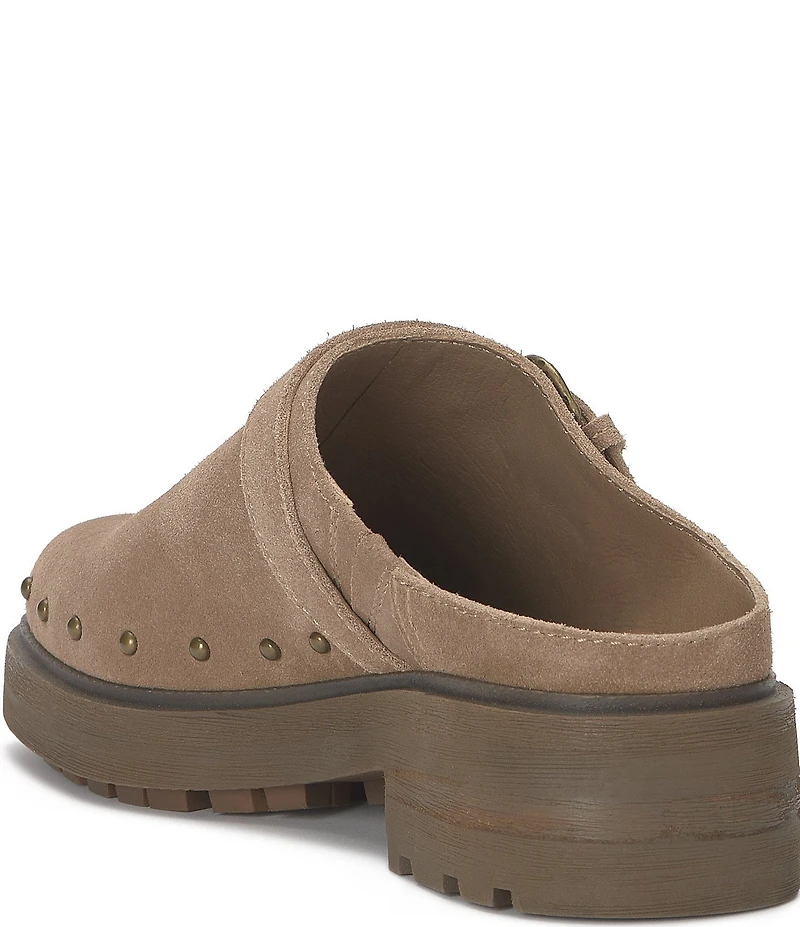 Lucky Brand Caytina Suede Studded Clogs