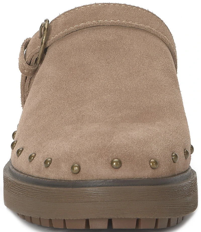 Lucky Brand Caytina Suede Studded Clogs