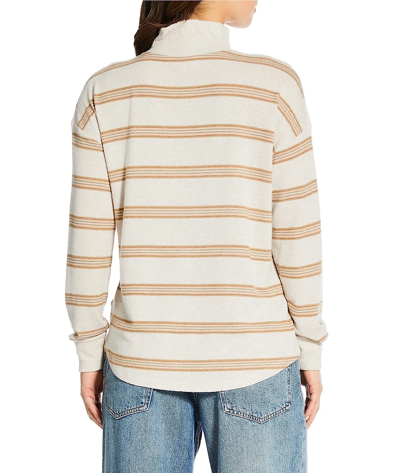 Lucky Brand Cloud Knit Turtle Neck Long Sleeve Shirt