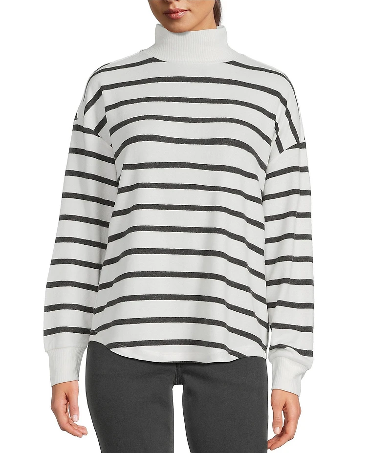 Lucky Brand Cloud Knit Turtle Neck Long Sleeve Shirt