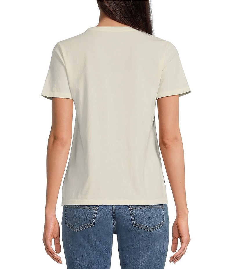 Lucky Brand Crew Neck Short Sleeve Lucky You Graphic T-Shirt
