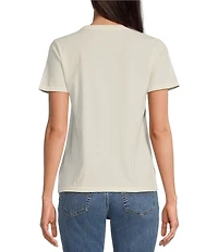 Lucky Brand Crew Neck Short Sleeve Lucky You Graphic T-Shirt