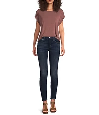 Lucky Brand Scoop Neck Short Sleeve Slouchy Round Hem T-Shirt