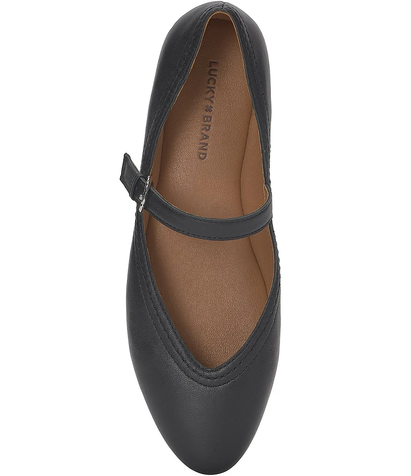 Lucky Brand Cyrena Leather Mary Jane Flats