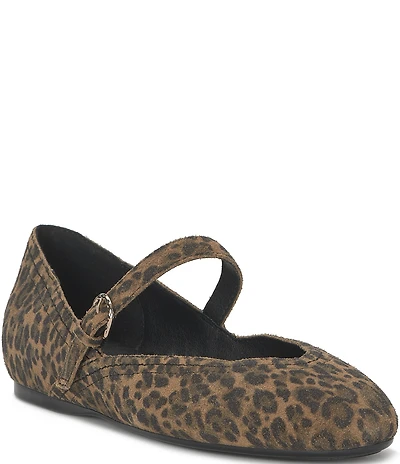 Lucky Brand Cyrena Leopard Print Mary Jane Flats